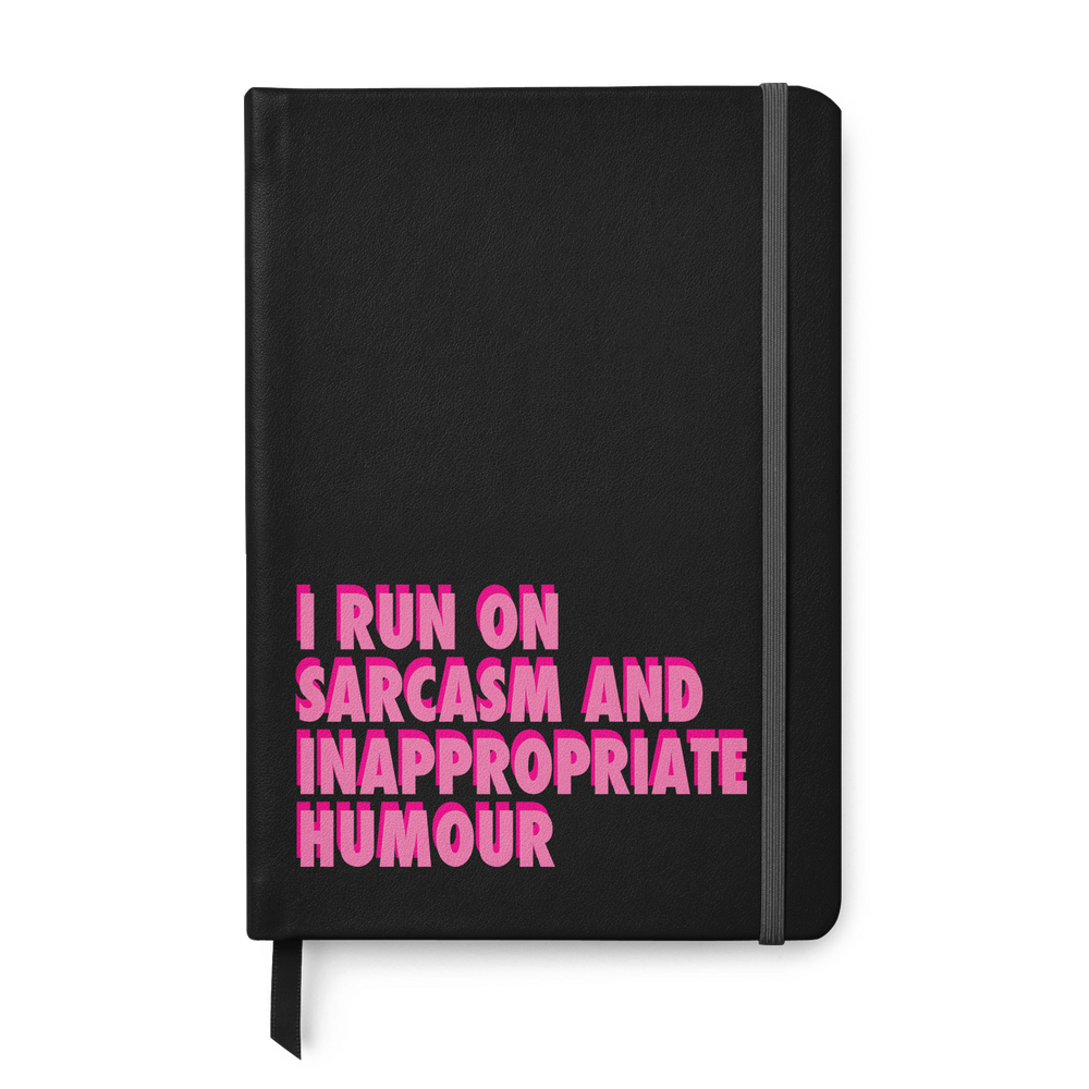 I Run On Sarcasm Leather Style Notebook #6 image